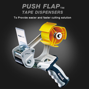 PUSHFLAP Tape Dispensers