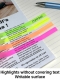 HRP-4HL0915 (9mm wide, 15M, 1" core, 4 rolls of highlighter tape)