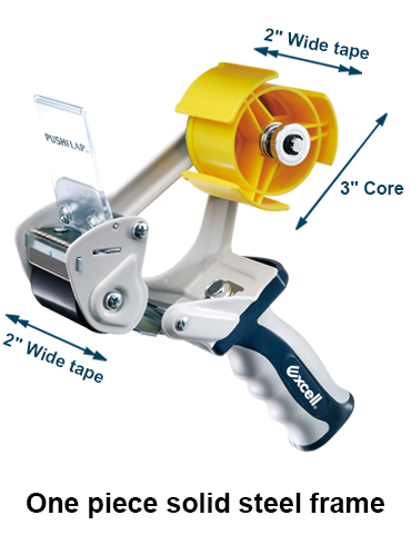 SH-828PLTRA1 (2" wide, 3" core, private logo available, w/retractable blade and transparent tape)