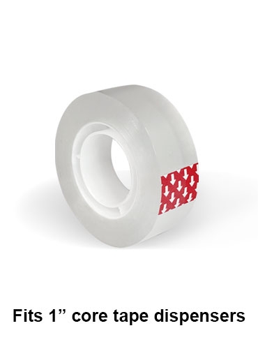 SRP-6T1933 (19mm wide, 33M, 1" core, 6 rolls of stationery clear tape included)