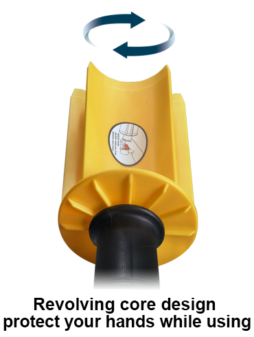 2 Stretchfolien-Griffe – Passend Für Kerne 35-38 Mm, 260 Mm Lang, Ergonomisch – Für Schrumpf- & Umzugsfolie