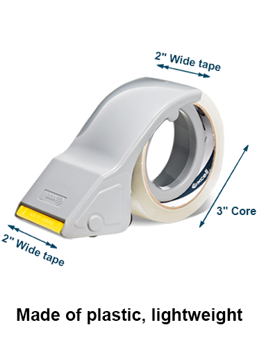 ET-2508 (2" wide, 3" core, Made of plastic,safety retractable blade cover)