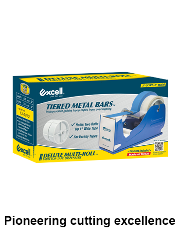 Excell Multi Tape Dispenser Holder with Cutter, Multi Roll Tape