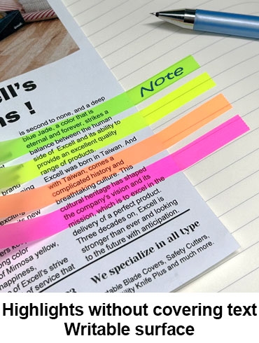 HL-40911 (9mm wide, 1" core, highlighter tape included)