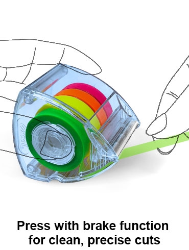 HL-40911 (9mm wide, 1" core, highlighter tape included)