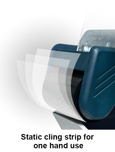 EXC-805PL (2" wide, 3" core, with noise reducer, safety retractable blade)