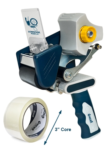 EXC-805PLMGMG (2" wide, 3" core, with low noise, retractable blade and own your brand)