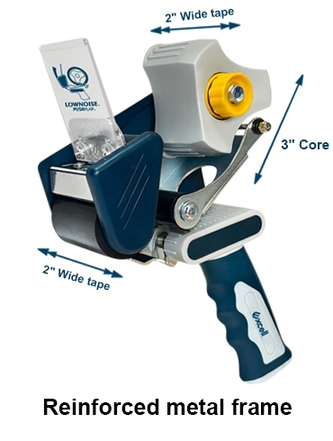 EXC-805PLMGMG (2" wide, 3" core, with low noise, retractable blade and own your brand)