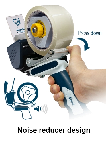 EXC-80550PLTW (2" wide, 2"&3" twincore, with noise reducer, safety retractable blade)