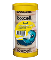 6UTR-TUBE (19mm wide, 1" core ultra clear tape, 6 rolls in a tube)